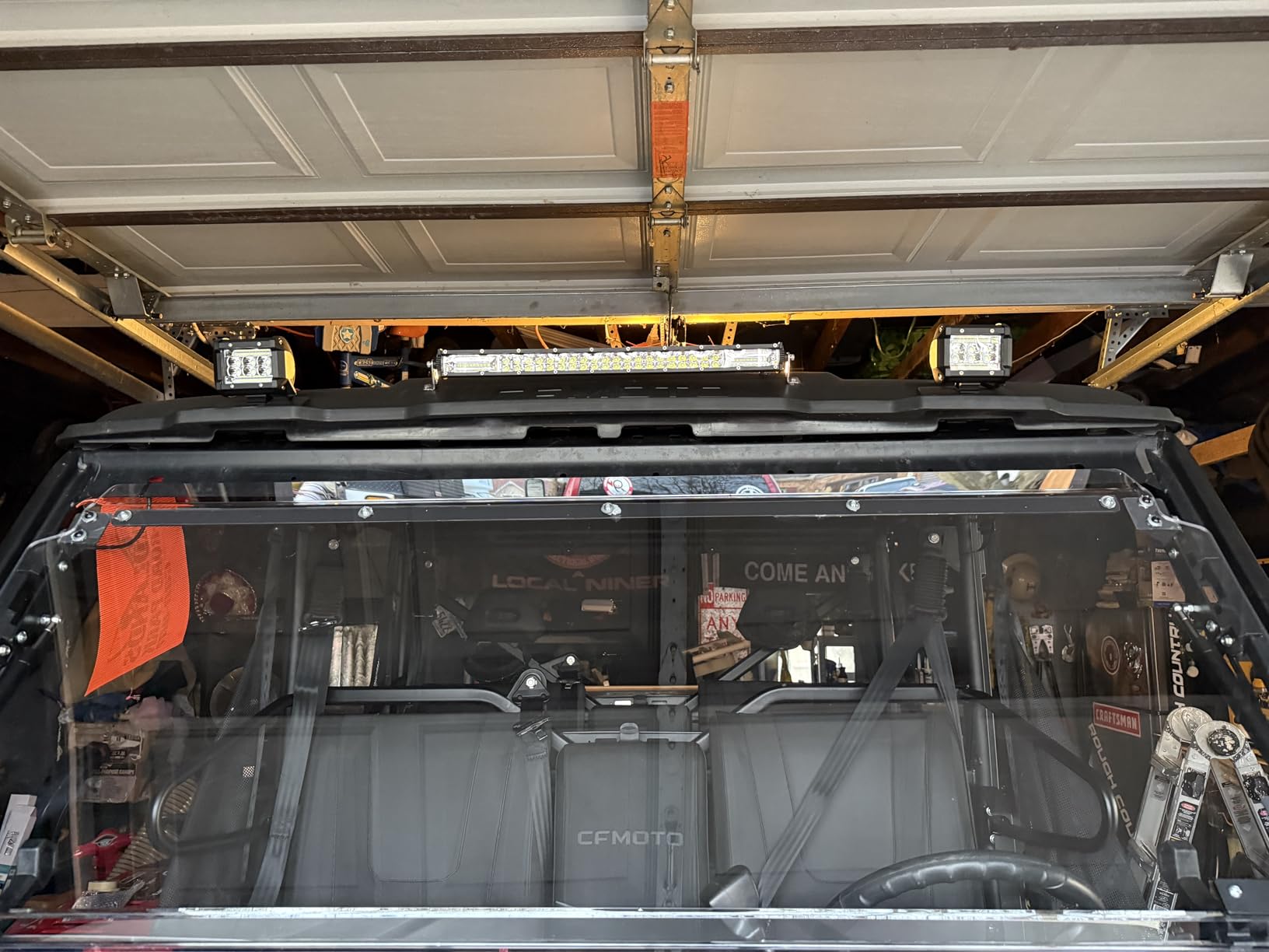 LED Light Bar Kit, (2) 20 Inch Slim Light Bars, (4) 4 Inch LED Light Pods, (2) 12V Wiring Harness, (2) 24V Relays, Car Service Truck ATV UTV SXS RV Tractor Work Lights, Off Road Driving Lights customer photo 2