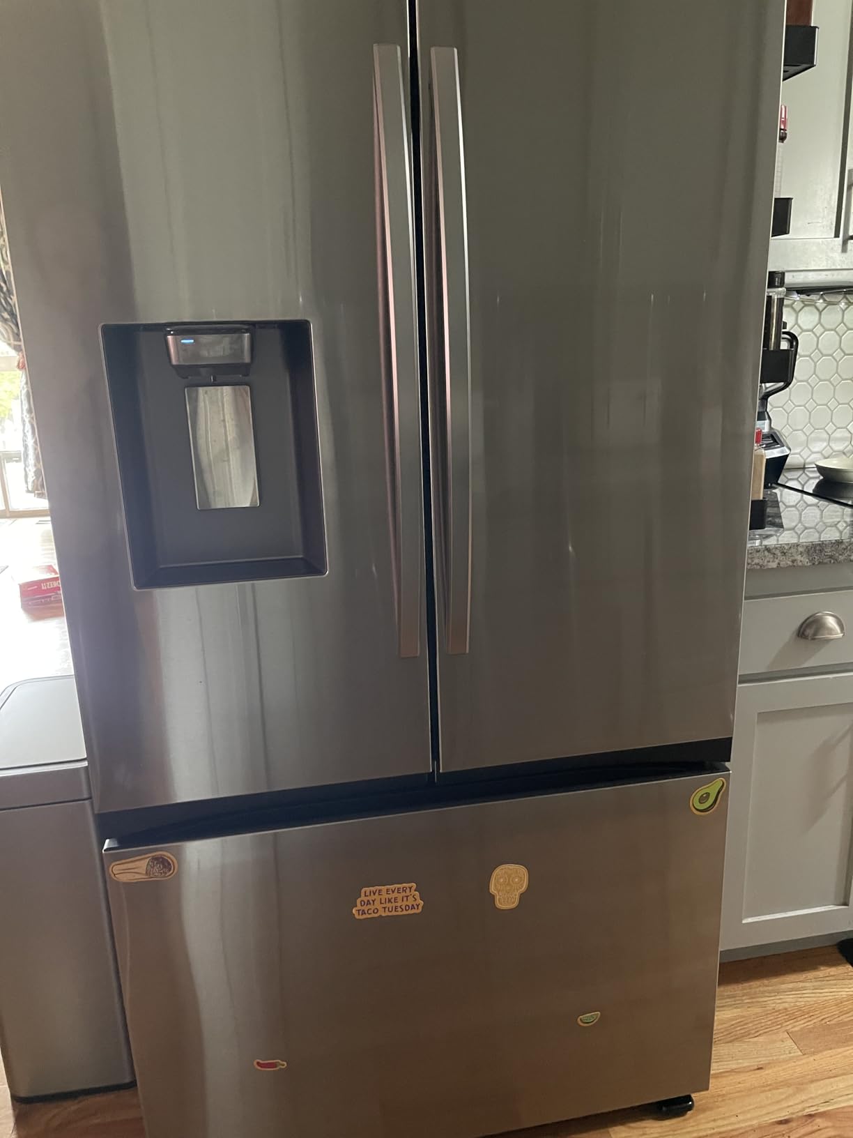 Samsung 31 cu. ft. Mega Capacity 3-Door French Door Refrigerator with Four Types of Ice, Stainless Steel, RF32CG5400SRAA customer photo 2