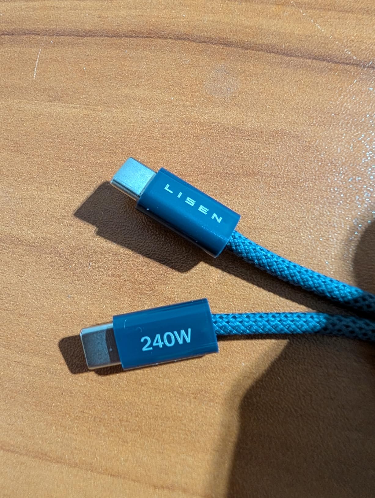 LISEN USB C to USB C Cable, 240W Fast Charging Type C Charger Cord (6.6FT, 2-Pack) customer photo 1