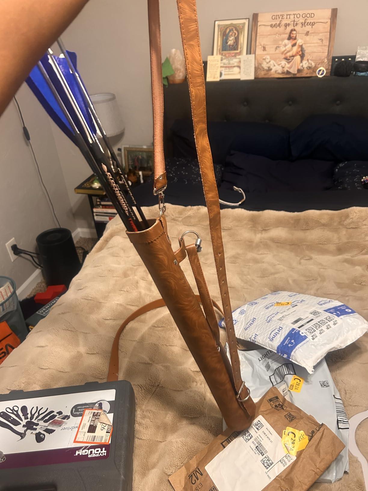 Traditional Back Quiver Bow Arrow Holder Handmade Leather Quiver Lightweight & Comfortable Gift customer photo 1