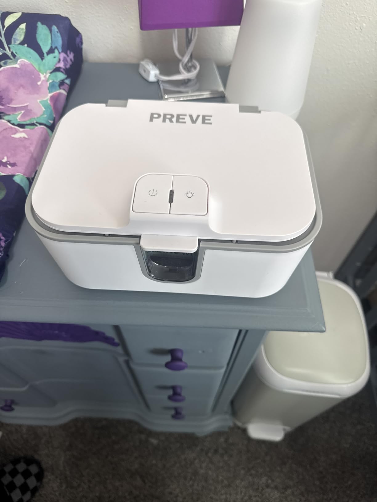 Wet Wipes Heater, Baby Wipe Warmer, Night-Ready Warm Wipes Dispenser with Moisture Lock, Large Capacity for Busy Parents, Soft Surround Heating customer photo 2
