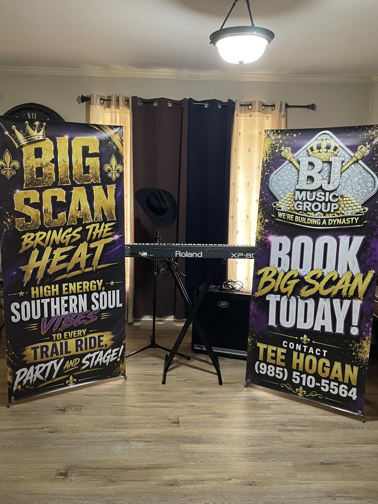 Custom Banner with X Stand 31.5