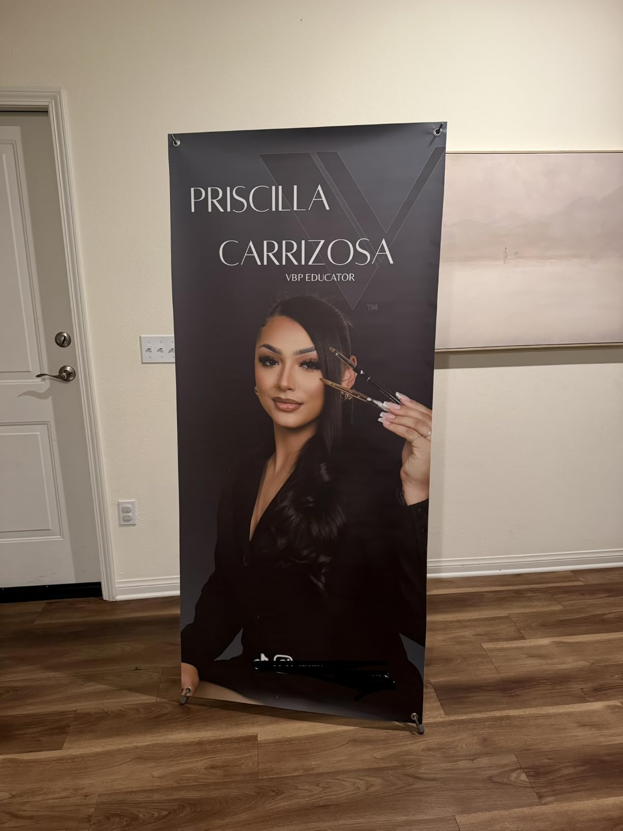 Custom Banner with X Stand 31.5