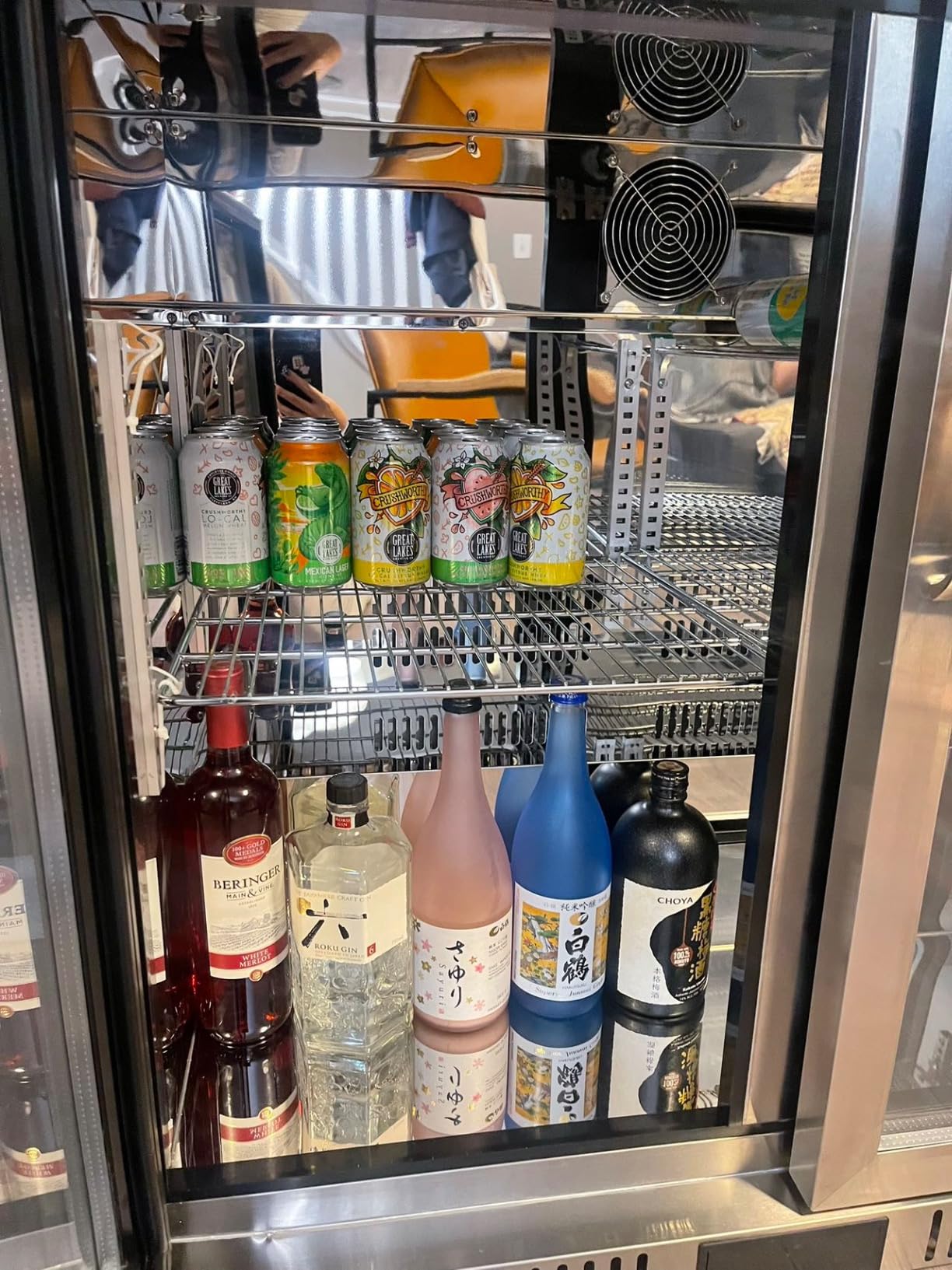 Coolski 36 Inch Back Bar Cooler, Under Counter Beverage Refrigerator with Glass Doors, Commercial Counter Height Display Fridge for Beer Soda, 7.4 Cu.Ft. Capacity/LED Lighting/ETL NSF Approved customer photo 2