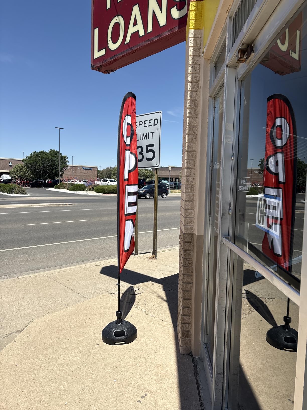 Feather Flag for Business with Pole and Ground Stake - 8ft Open Sign Advertising Banner customer photo 2