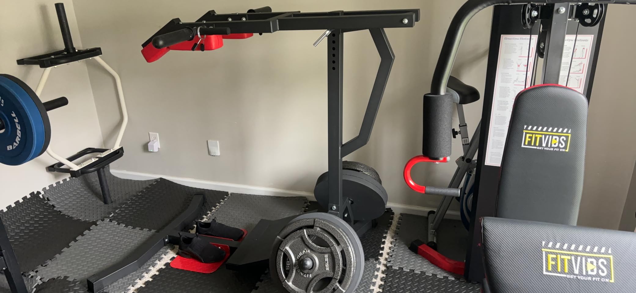 VIVITORY Leverage Squat Calf Raise Machine, Hack Squat Machine | Lower-Body Trainer for Thighs, Glutes, Hamstrings & Calves, 600-LBS Capacity Home Gym Workout Equipment customer photo 2
