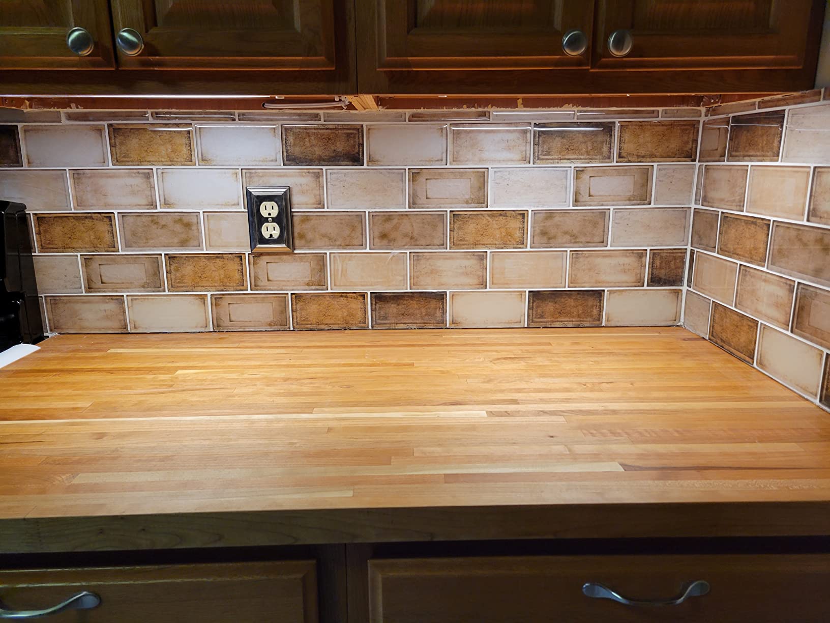 Glass Mosaic Tile Backsplash Grey and Silver 12 x 12 Inch 5 sq.ft. | Glass Tile for Kitchen Backsplash Bathroom Wall 5-Pack customer photo 1