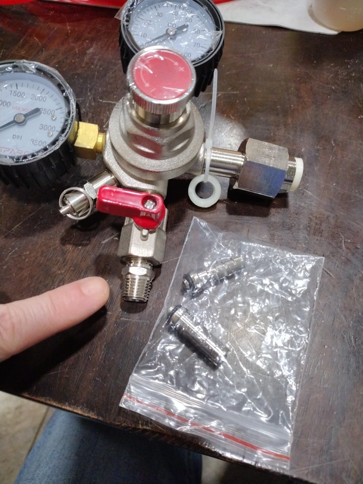 SPARC Premium Dual CO2 Regulator for Kegerator, Double Tap C02 Regulator | - for Kegs, Draft Beer, Soda, Kombucha - CGA320 - 2YR USA Warranty - Gen 2 customer photo 2
