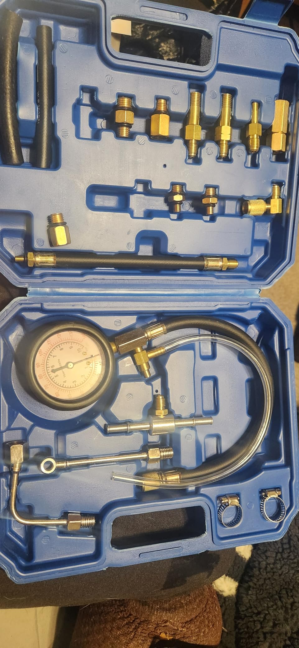 0-140PSI Fuel Injection Pressure Tester Kit, Pro Fuel Pressure Tester Kit, Car Truck Motorcycle Diagnostic Tool customer photo 2