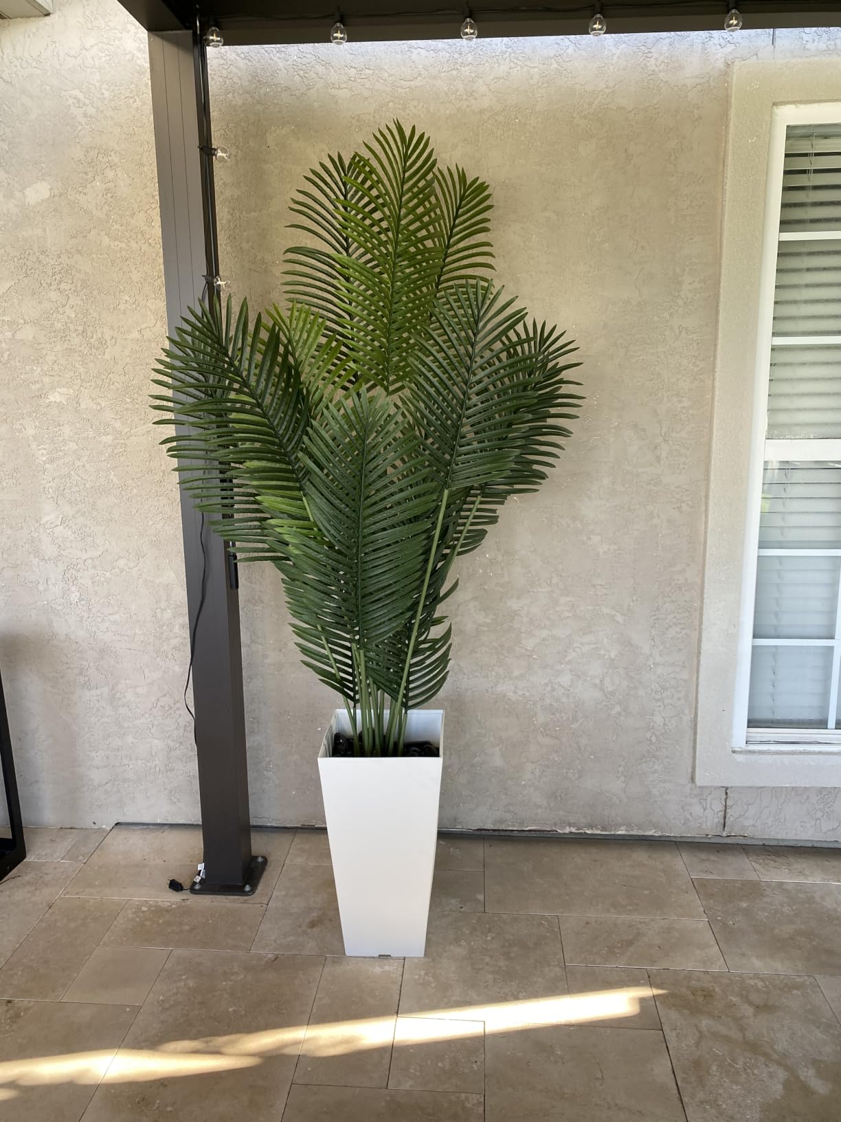4ft Artificial Areca Palm Tree Plant, 47in Fake Cane Palm, Dypsis Lutescens customer photo 1