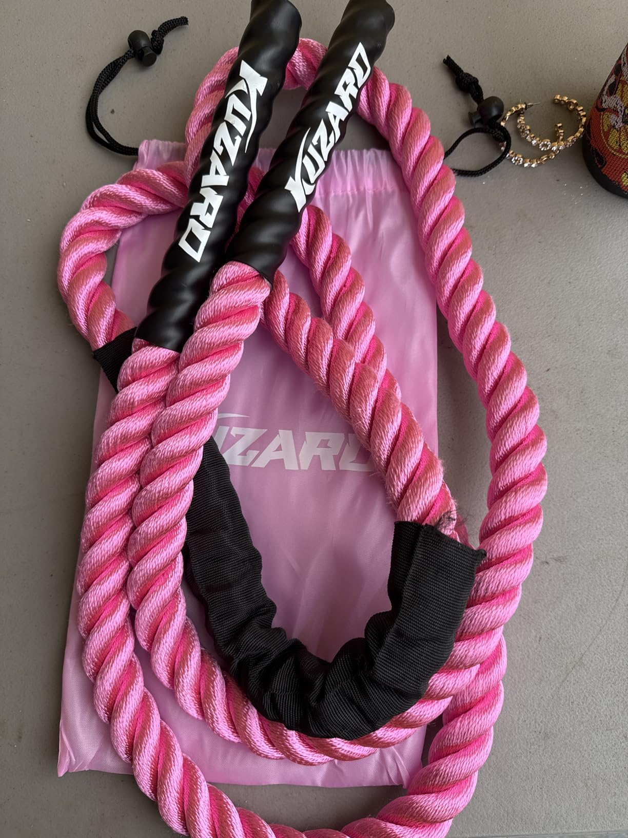 KUZARO Jump Rope, Weighted Jump Rope for Women, Heavy Jump Ropes for Fitness, Home Gym Exercise Equipment, Adult Skipping Rope for Improve Strength, Weight Loss, Boxing Training, Total Body Workout Equipment customer photo 2