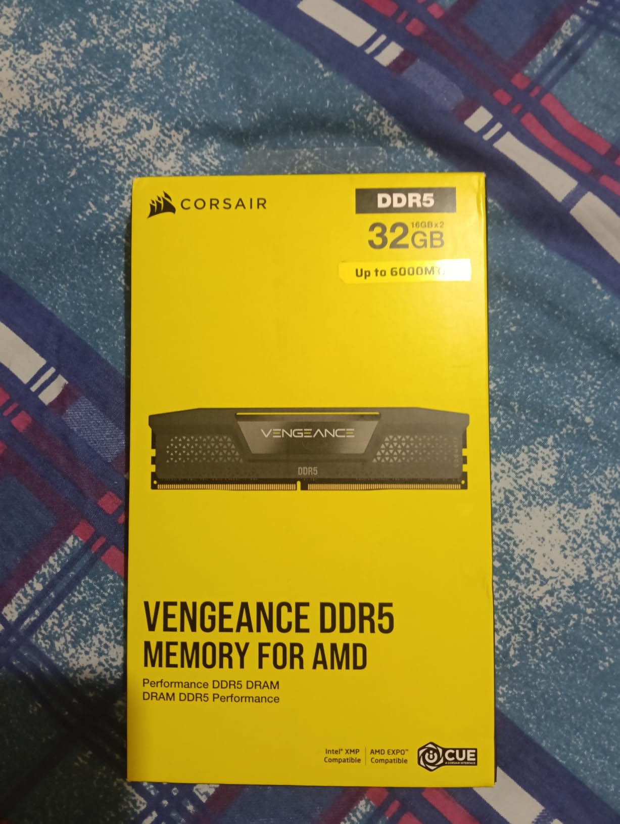 CORSAIR Vengeance DDR5 32GB (2 x 16GB) Up to 6000MHz AMD Intel RAM | Desktop Gaming Memory, AMD EXPO & Intel XMP 3.0 Compatible, CL36, Grey customer photo 1