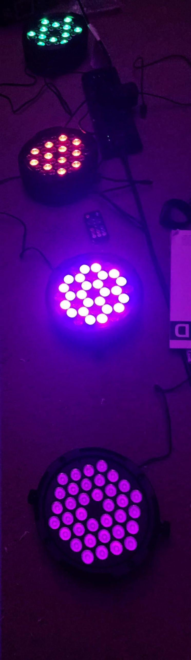 36W 36LEDs RGB Stage Par Lights by Remote DMX Control - 4Pack | Corded Electric, Sound Activated Multi Modes, Uplights for Events DJ Music Dance Party Wedding Church Bar Club customer photo 1