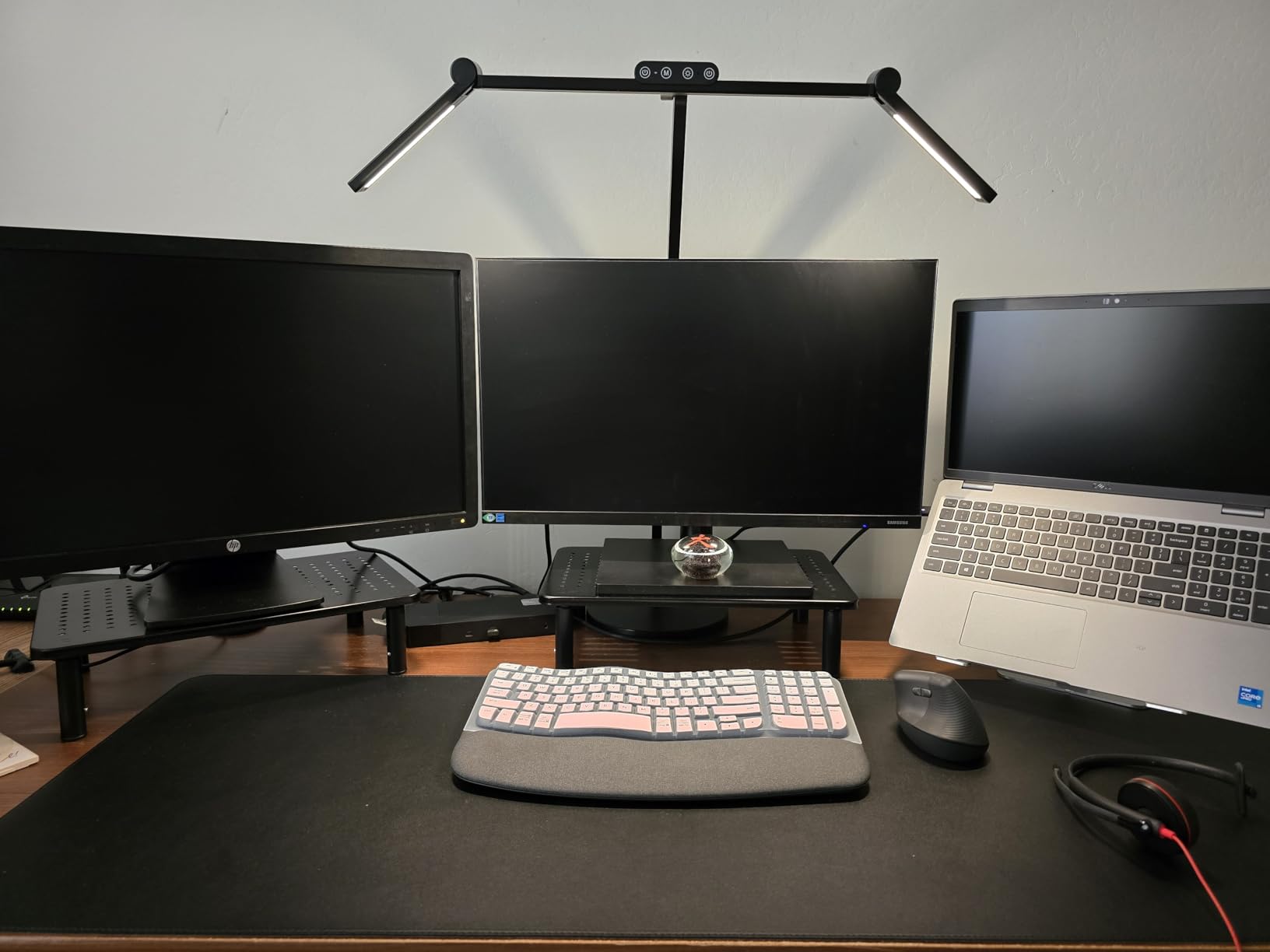 Micomlan Architect Desk Lamp with Atmosphere Lighting, Adjustable Led Desk Light for Home Office with Base, 24W Bright Auto Dimming Table Light with Rotatable Swing Arm for Workbench Computer customer photo 2