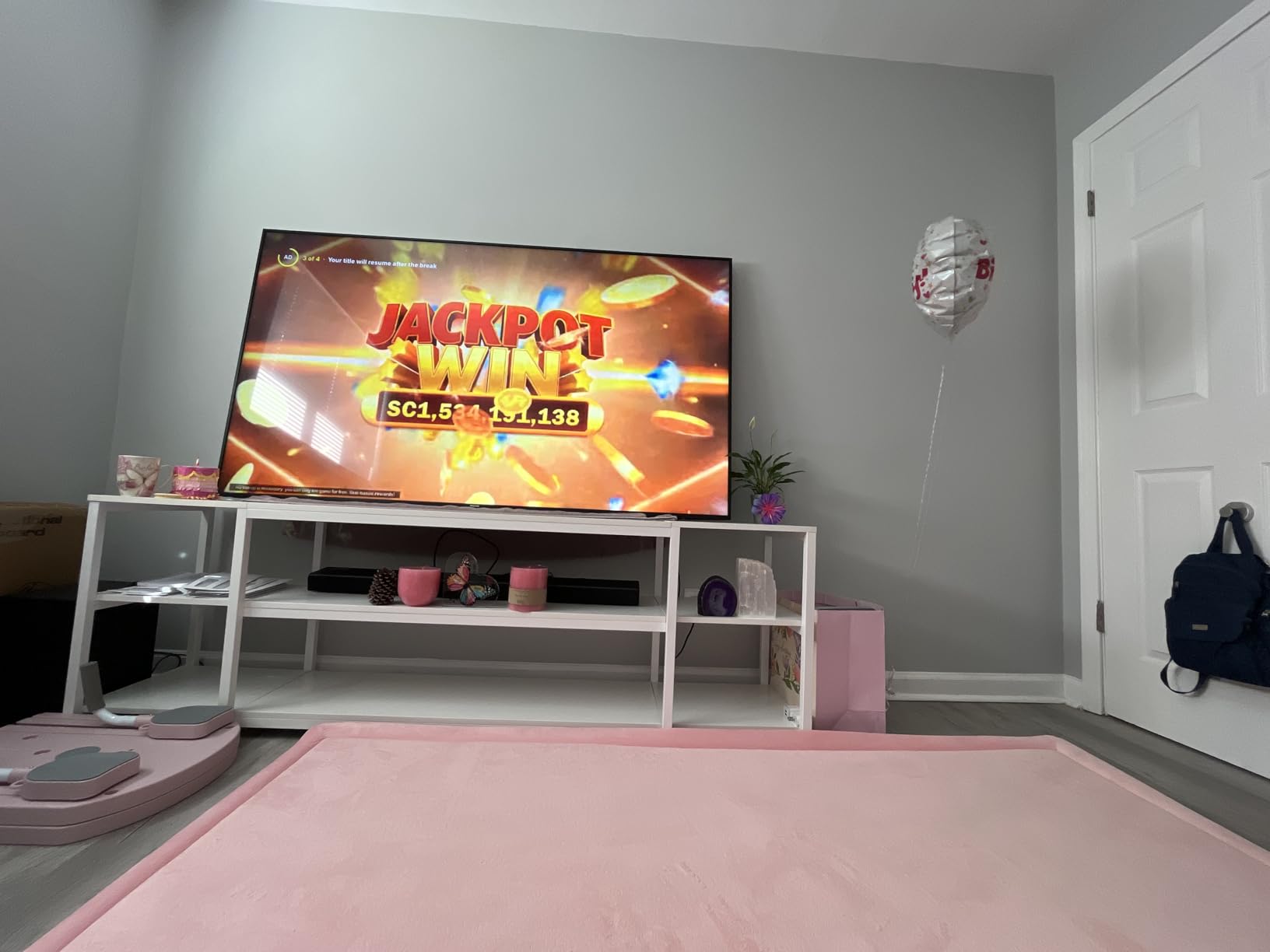 Aquzee 85 inch TV Stand, Entertainment Center for 70 75 80 85