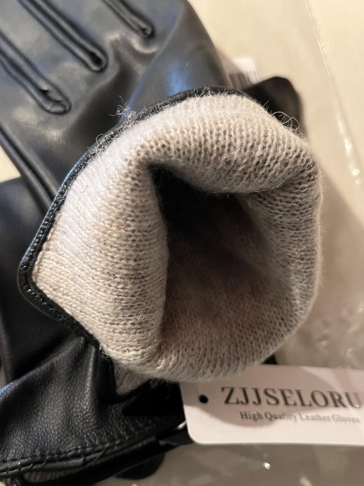 Womens Clod Weather Gloves Lambskin leather Cashmere or Wool Lined customer photo 2