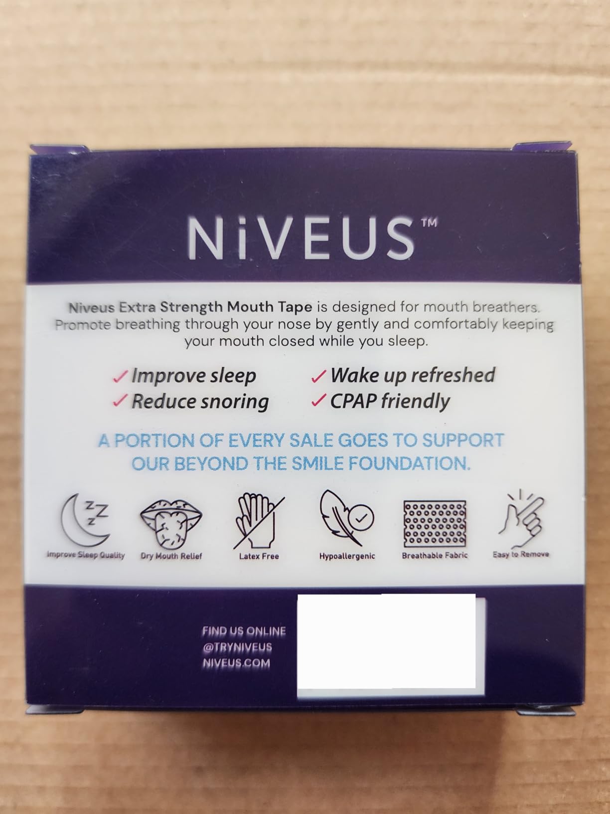 Niveus PowerStrips - Dentist Developed Latex-Free Therapeutic Tape with Strong Adhesion and Breathable Cotton - Gentle Skin Tape for Comfort & Support - for Men and Women (Tan, 60 Strips) customer photo 2