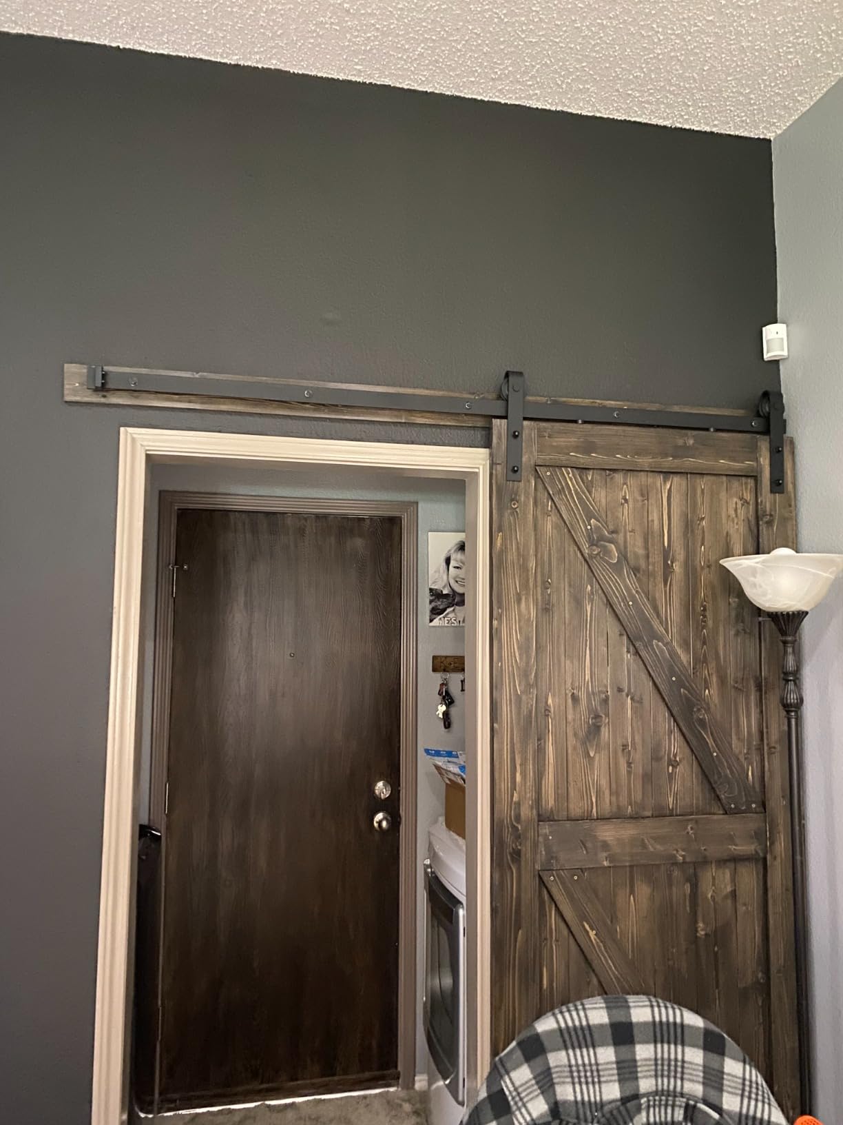 32 x 84 Barn Door with Hardware Kit Included, Solid Wood, K Shape customer photo 1