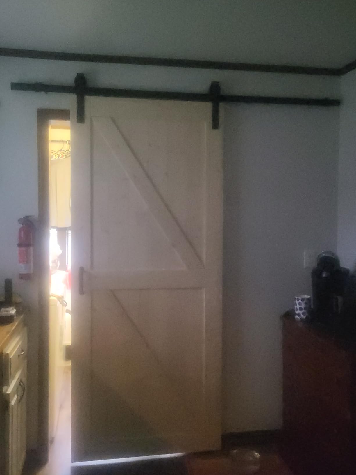 32 x 84 Barn Door with Hardware Kit Included, Solid Wood, K Shape customer photo 2