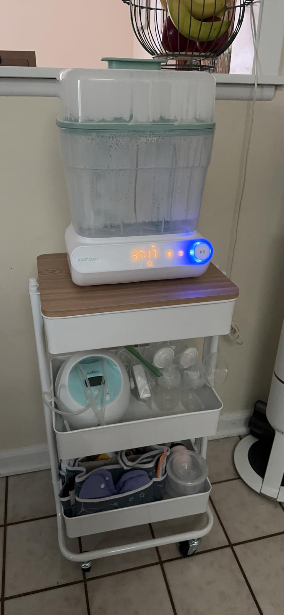 Momcozy 3 Layers Large Bottle Sterilizer and Dryer, Fast Sterilize and Dry, Universal Bottle Sterilizer for All Bottles & Breast Pump Accessories, Touch Screen & Auto-Off Bottle Sanitizer customer photo 1