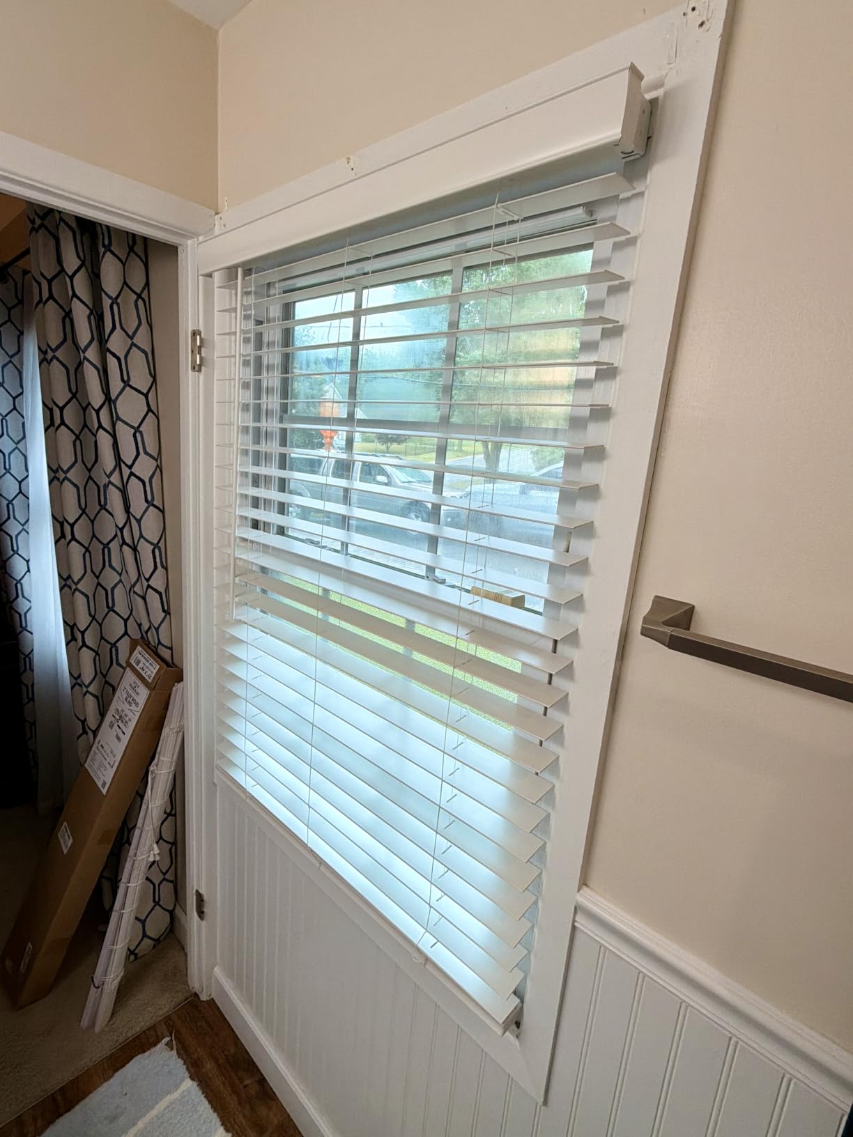 Cordless Faux Wood Blinds, 35