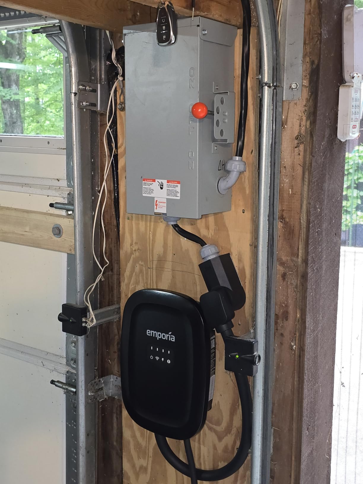 EMPORIA Level 2 EV Charger - NEMA 14-50 EVSE w/NACS, Compatible with Tesla - 48 amp EV Charger Level 2, 240v Electric Vehicle Charging Station, UL/Energy Star, 25ft Cable, White customer photo 2