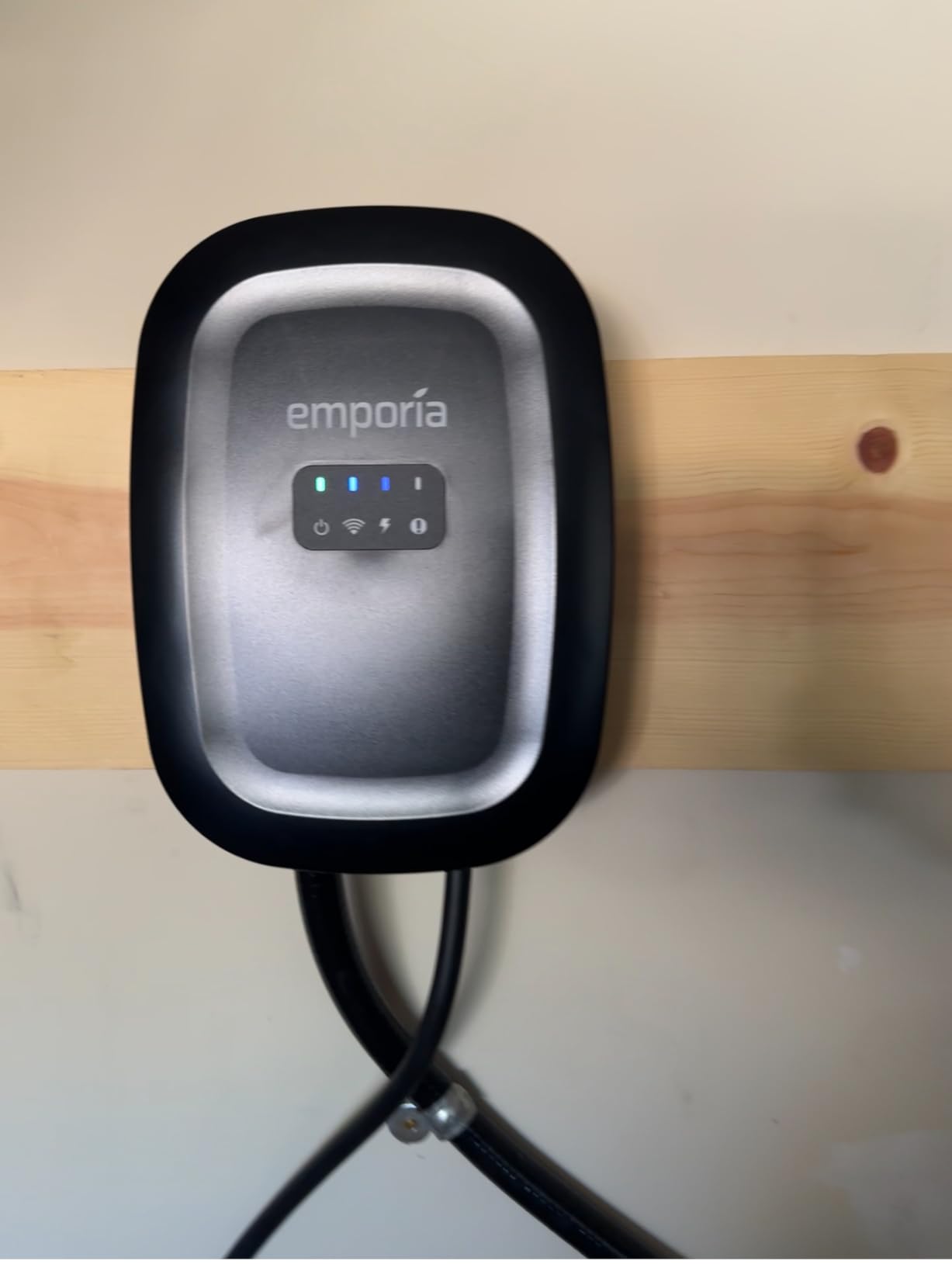 EMPORIA Level 2 EV Charger w/ J1772 Connector - 48 Amp, 240V WiFi Enabled Electric Vehicle Charging Station, 25ft Cable, Hardwired with Whip, White customer photo 2