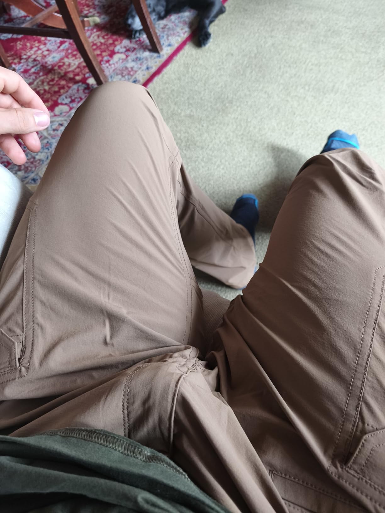 Men's Quick Dry Tactical Pants, Water Resistant Outdoor Pants, Lightweight Stretch Cargo Work Hiking Pants customer photo 2