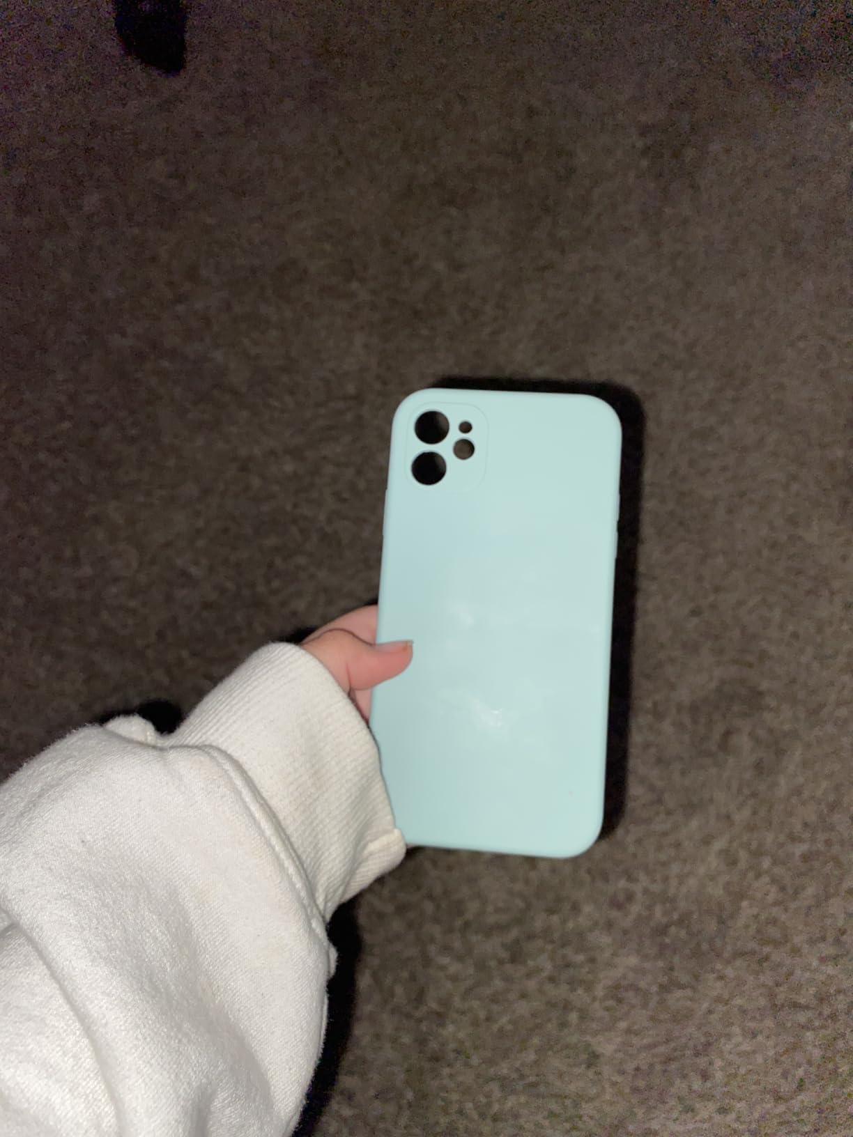 Vooii Compatible with iPhone 13 Case, Liquid Silicone, Chalk Pink customer photo 2