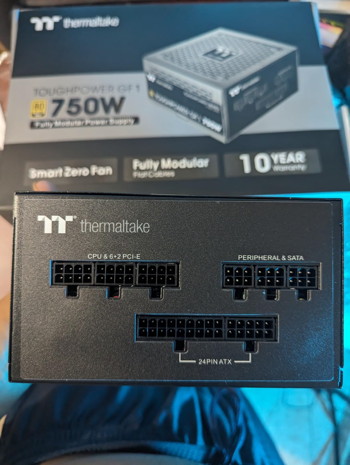 Thermaltake GF1 Fully Modular ATX 750W Power Supply - 80 Plus Gold - Ultra Quiet - Zero RPM, PS-TPD-0750FNFAGU-P customer photo 1