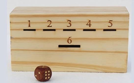 T one woods Coin Drop Game for Kids/Adult with dice and Wooden Box | Penny Game for Family Fun Coin Drop | Coin Drop Game for Family and Friends (Design-1) customer photo 2