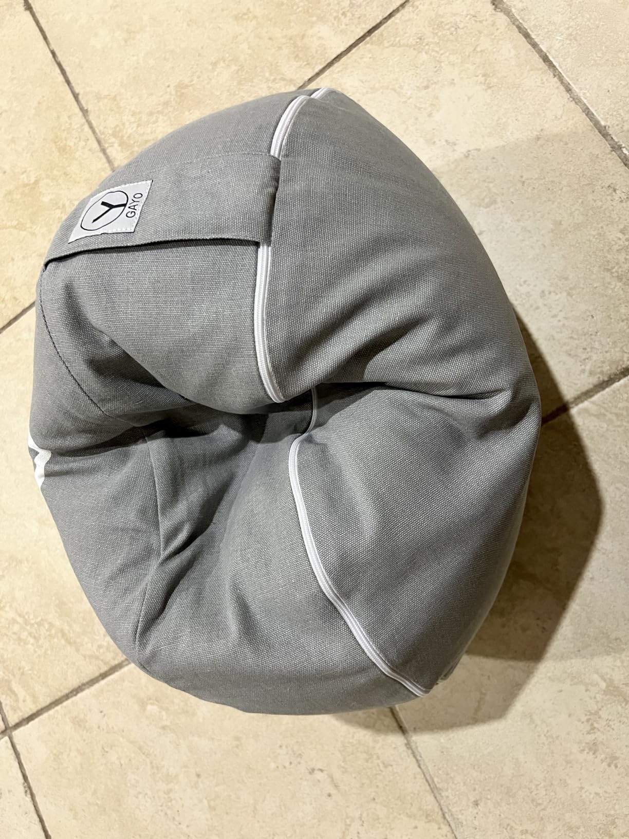 Y O Gayo Meditation Cushion and Floor Pillow. Ideal for Meditation Pillow, Yoga, & Floor Sitting - Premium Buckwheat Supportive Round Cushion with Changeable Cover. Versatile & Stylish - 16