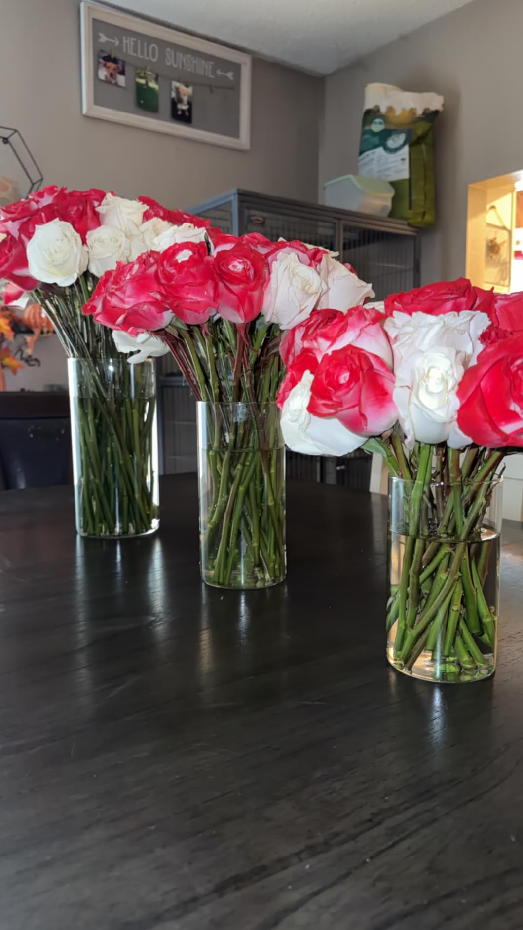 PHOSPHOR Hurricane Candle Holders For Pillar Candle Clear Glass Cylinder Centerpieces Vases Table Decoration Centerpiece Floral Room Decor Clear Seeded Bubbles Living Dining Kitchen 3 Pieces customer photo 2