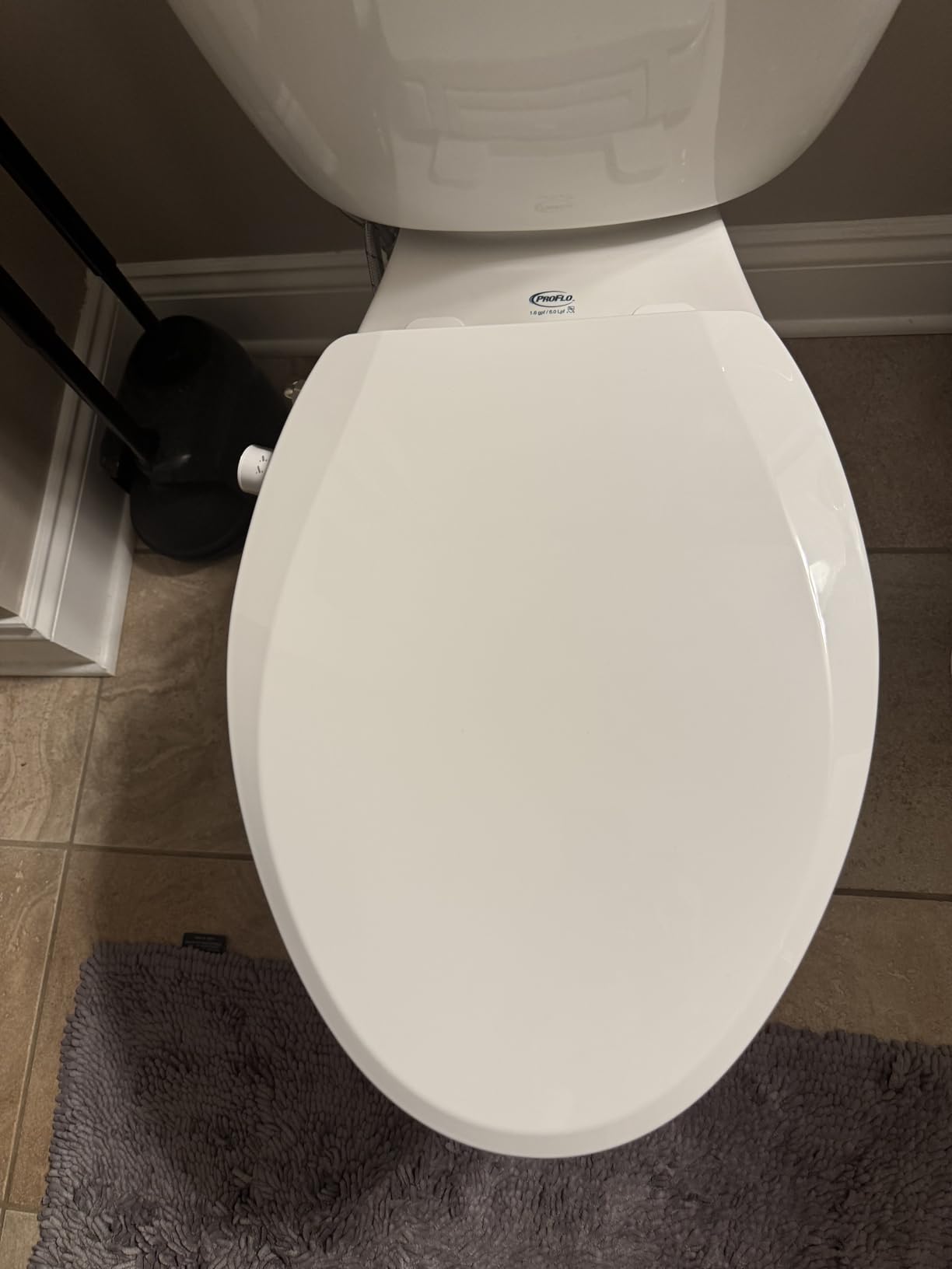 Clirass Elongated Bidet Toilet Seat with Quiet-Close, Non-Electric Bidet Mode with Dual Nozzles, Fit Elongated Toilet Seat, Adjustable Water Pressure with Brass inlet (Elongated) customer photo 1