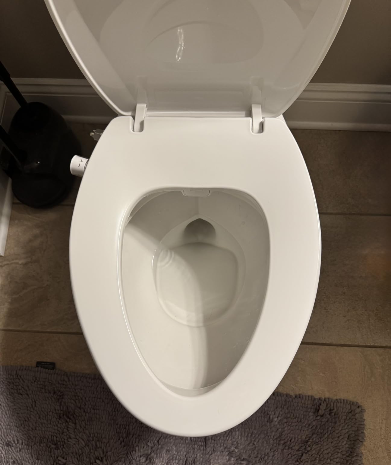 Clirass Elongated Bidet Toilet Seat with Quiet-Close, Non-Electric Bidet Mode with Dual Nozzles, Fit Elongated Toilet Seat, Adjustable Water Pressure with Brass inlet (Elongated) customer photo 2