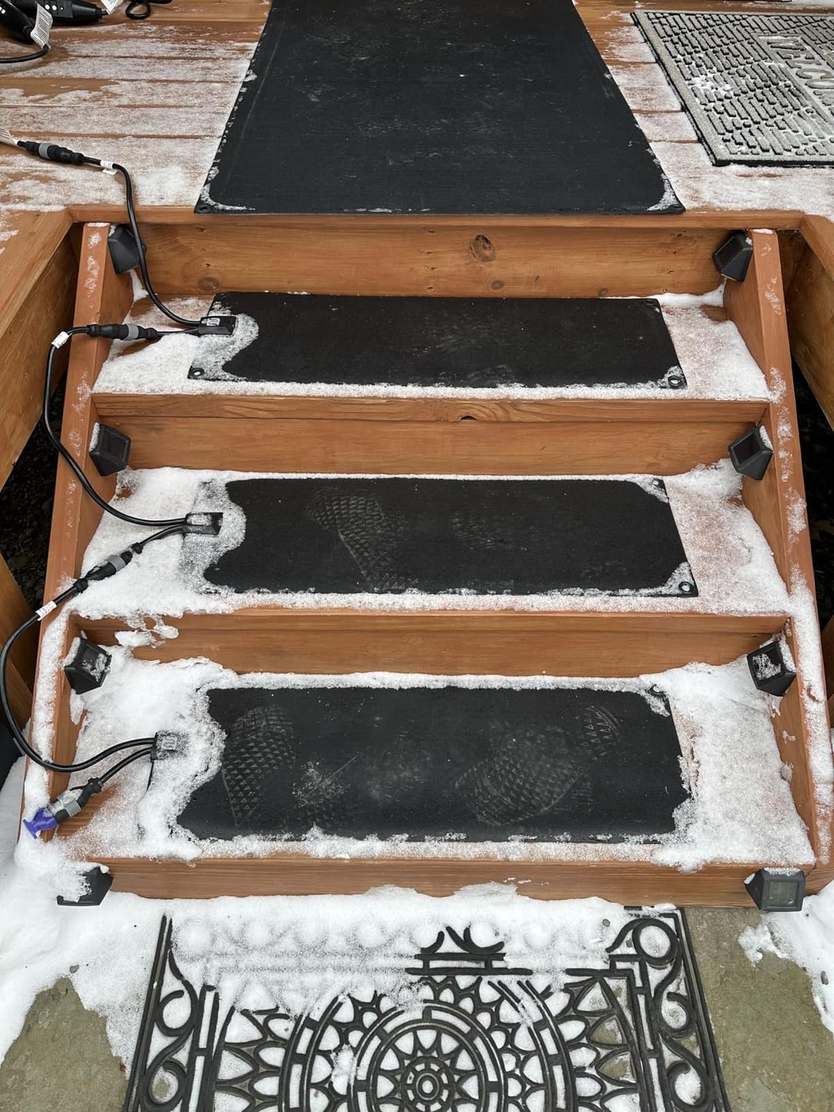 HeatTrak Heated Snow Melting Mats Starter Kit | 1 Walkway Mat, 2 Stair Mats, 1 Power Unit, and 1 Cable Extender | Heated Outdoor Mats for Walkway and Stairs customer photo 2
