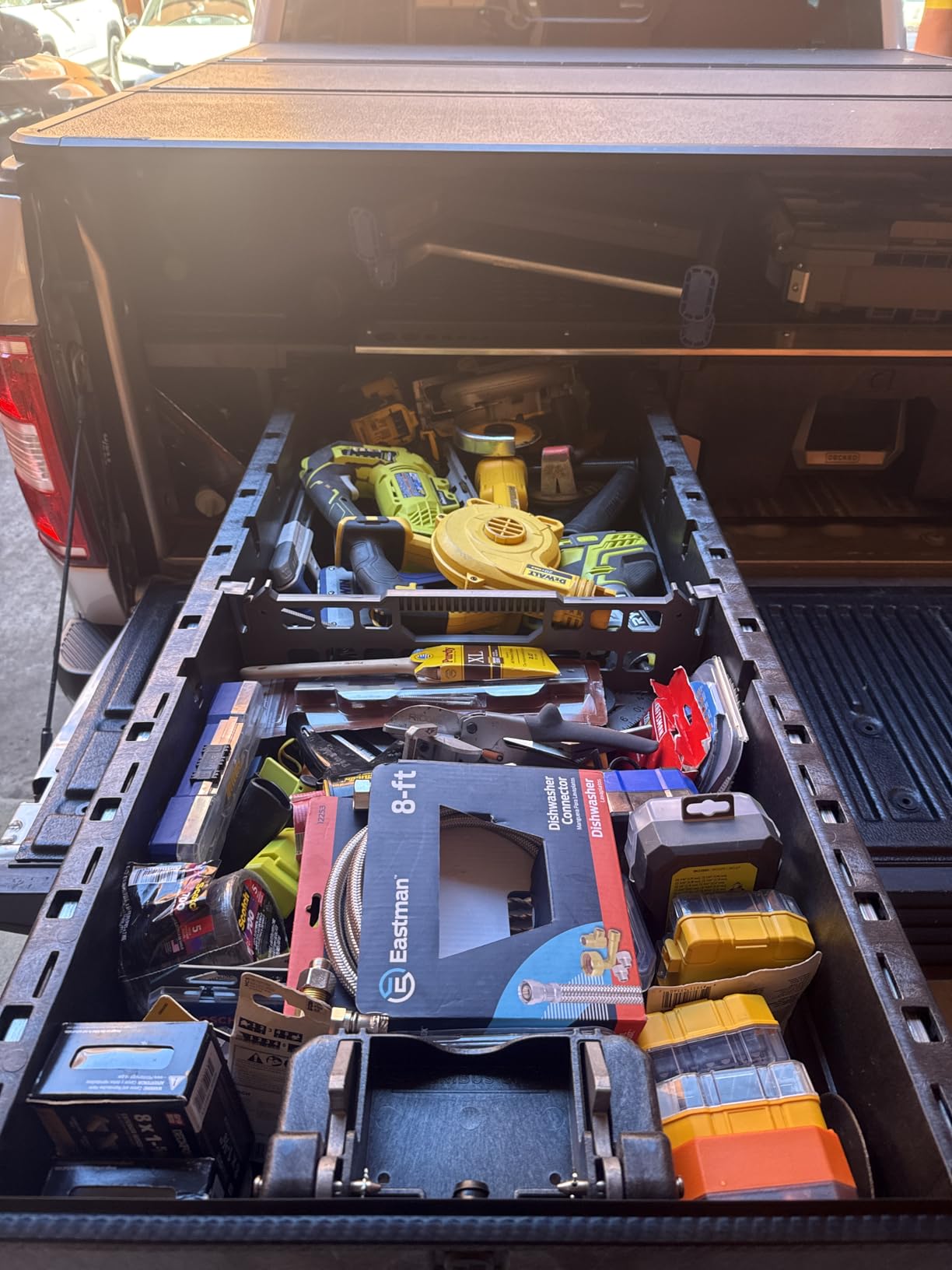 DECKED Truck Bed Storage System Includes System Accessories, Compatible with Ford F150 (2015-current) 5'6