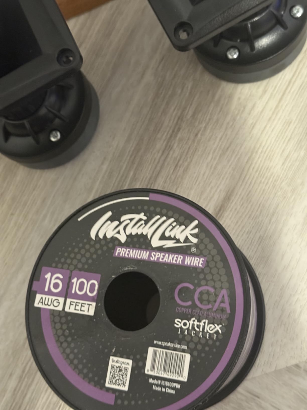 Install Link 16 AWG Gauge Speaker Wire (100 Feet) Car or Home Theater (CCA) customer photo 1