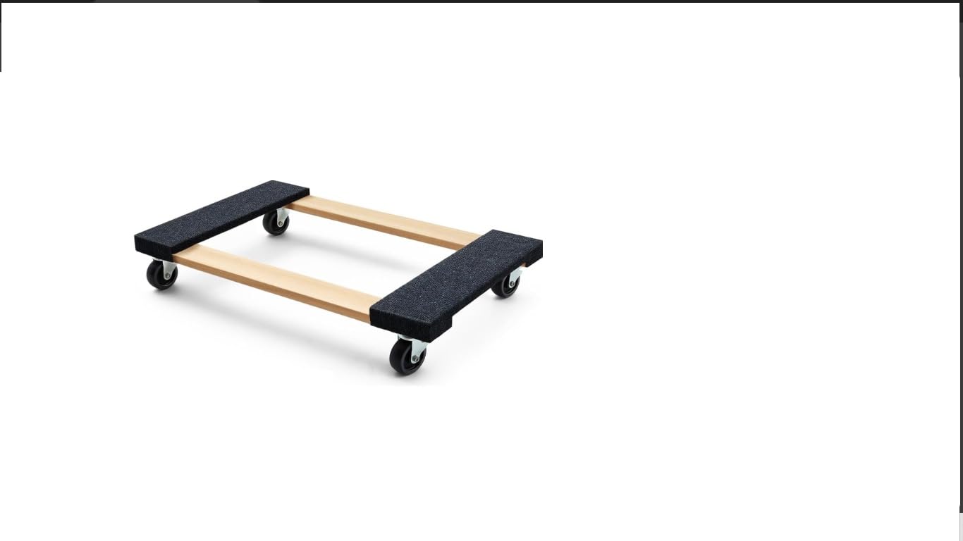 Simpli-Magic 79545 30 in. x 18 in. Hardwood Furniture Moving Dolly 1,320 lbs. Capacity - 4 Swivel Wheels Heavy-Duty Furniture Dollies, 2 Pack customer photo 1
