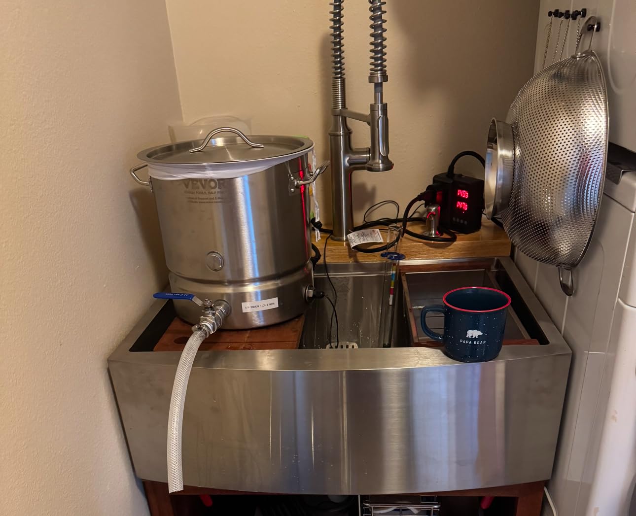 VEVOR Brew Kettle 16 Gal, Brewing Pot Stainless Steel with Filter & Filter Tray, Tri Ply Bottom for Beer customer photo 1
