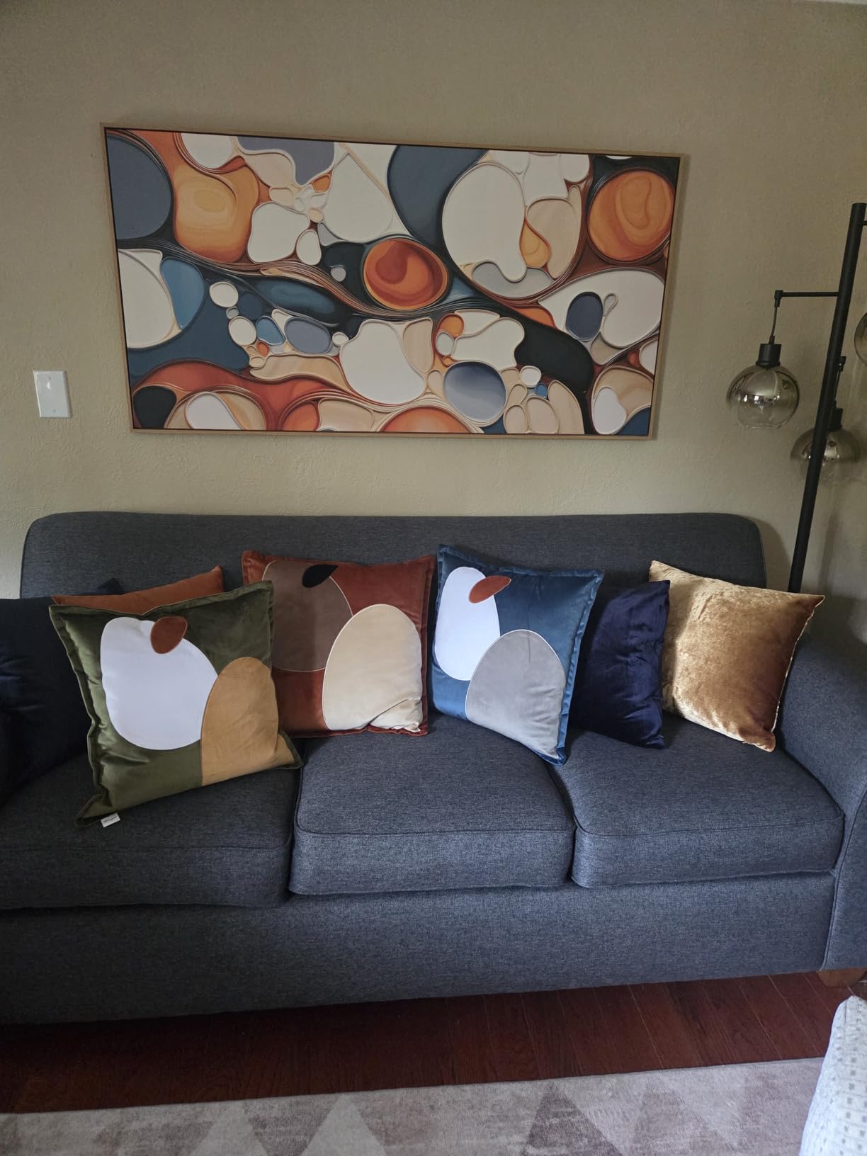 Framed Canvas Wall Art - Large Abstract art prints for Home & Office Decor - Brown Modern, Minimalist Wall Art Decor for Living Room, Bedroom Farmhouse Wall Decor Wood Frame 20x40IN customer photo 1