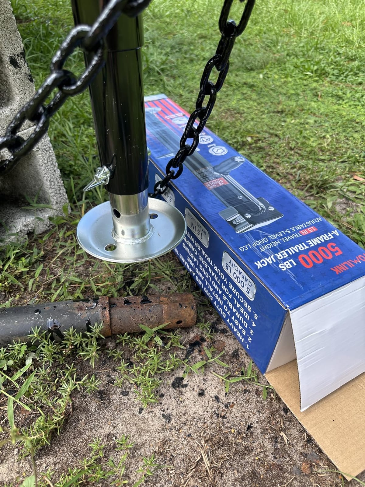 YOMILINK 5000 lbs A-Frame Trailer Jack, 15