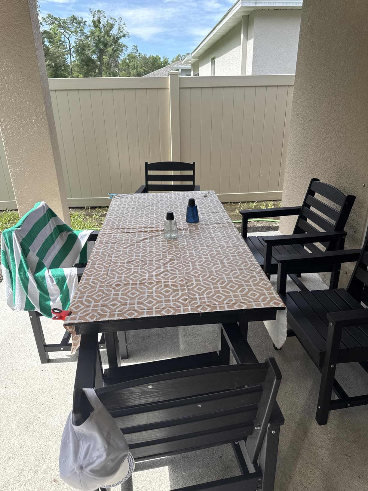 SERWALL 7 Pcs Outdoor Dining Set, 67