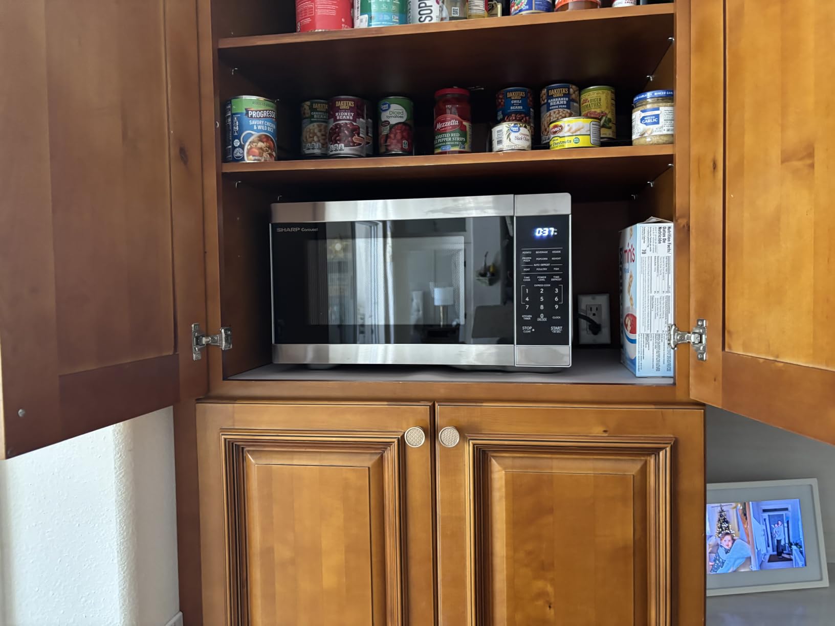 Sharp SMC1162KS 1.1 cu. ft. 1000W Stainless Steel Countertop Microwave Oven | Removable 12.4