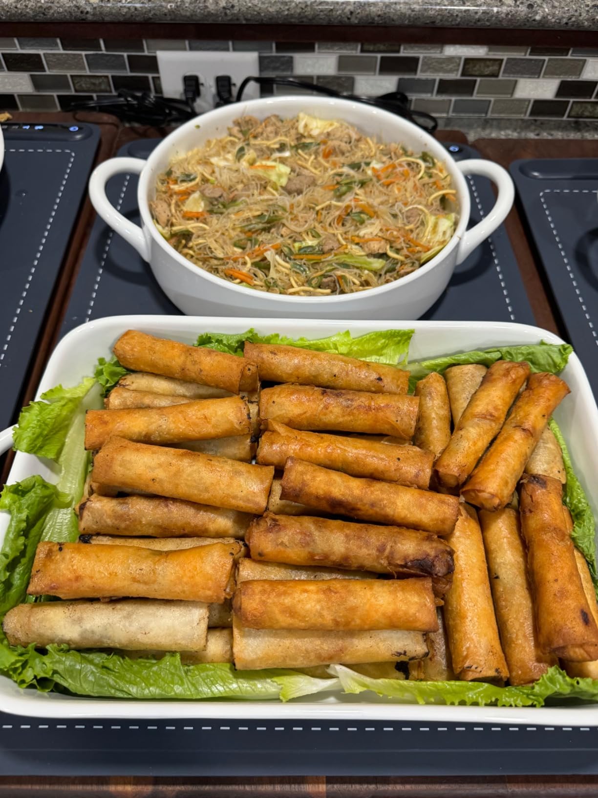 Warming Mat for Food (24x16) - iTRUSOU 3-Year Classic Electric Warming Tray with 3-Level Temp Control, Rapid Heating 250W Energy-Saving - Rollable Large Food Warming Mat for Parties and Buffet customer photo 2