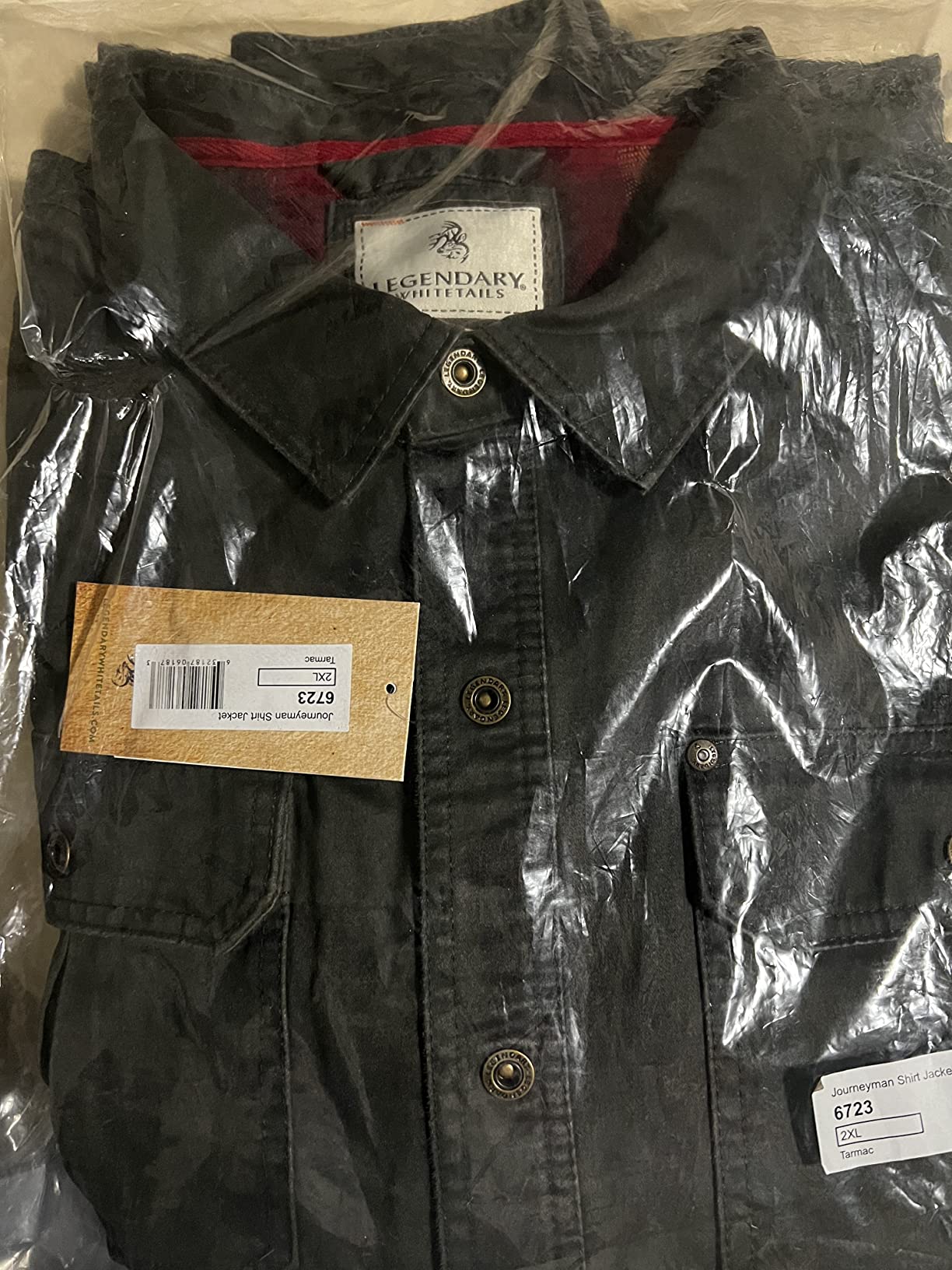 Legendary Whitetails Mens Flannel Lined Waxed Cotton Shirt Jacket customer photo 1