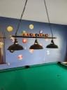 Billiard Pool Table Lights 4-Light, Black Matte Metal Shades customer photo 1