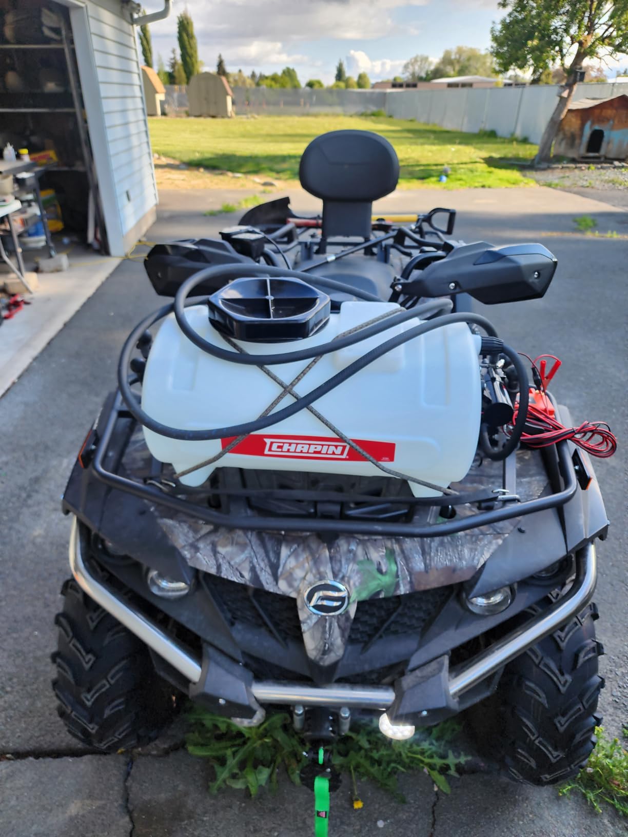 CHAPIN 8-Gallon ATV Spot Sprayer, 12V Pump for Easy Spraying | Heavy-duty chemical-resistant poly tank; double filtration, fits ATVs and UTVs, wide opening, 15-ft hose and 18-in wand customer photo 2