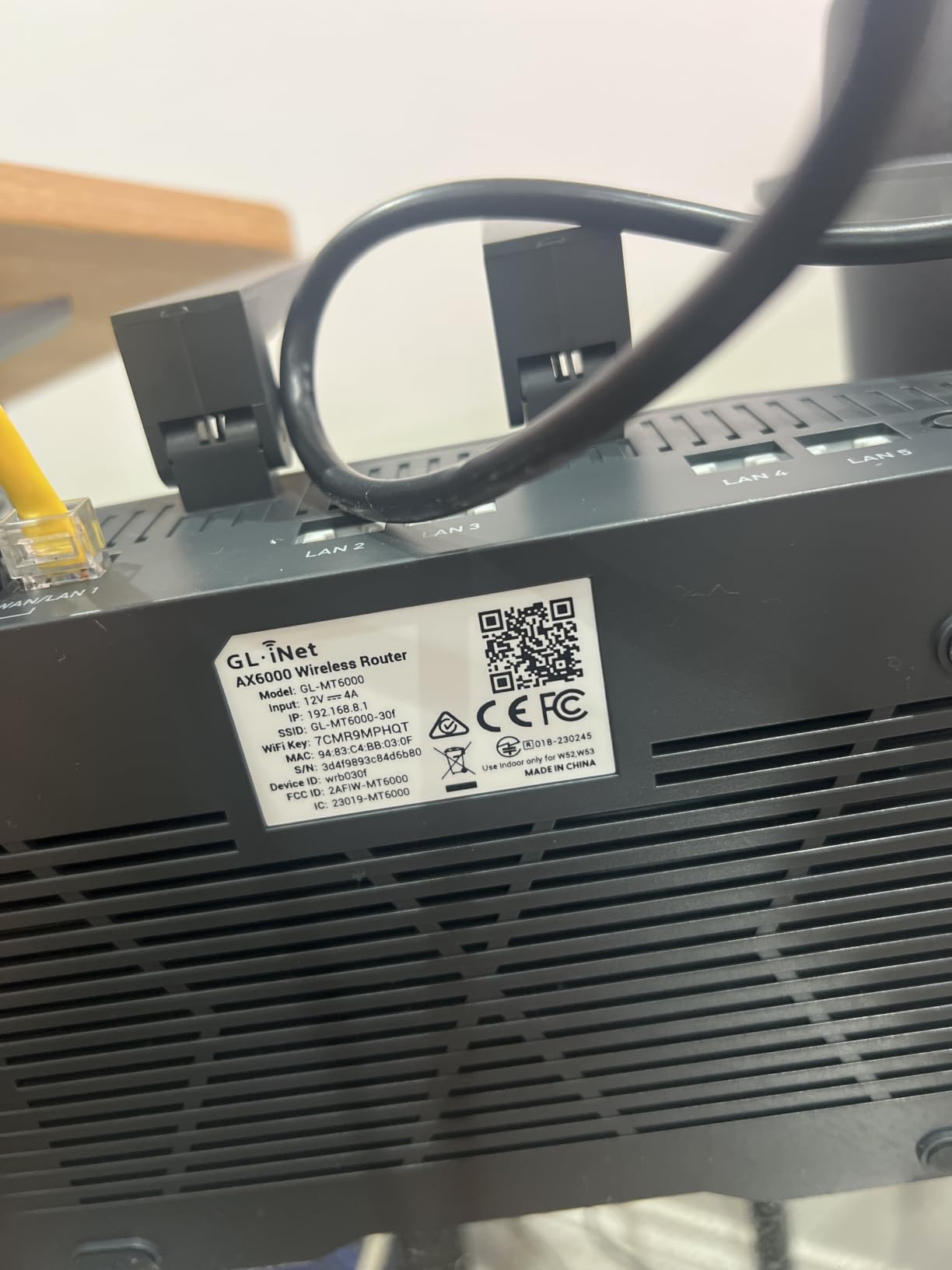 GL.iNet GL-MT6000 Flint 2 Wi-Fi 6 Gaming Router Dual 2.5G Ports | 8-stream Wi-Fi6 at 6 Gbps, dual 2.5G multi-gig ports, Up to 1148 Mbps and 4804 Mbps, pre-installed OpenWrt, OpenVPN WireGuard customer photo 2