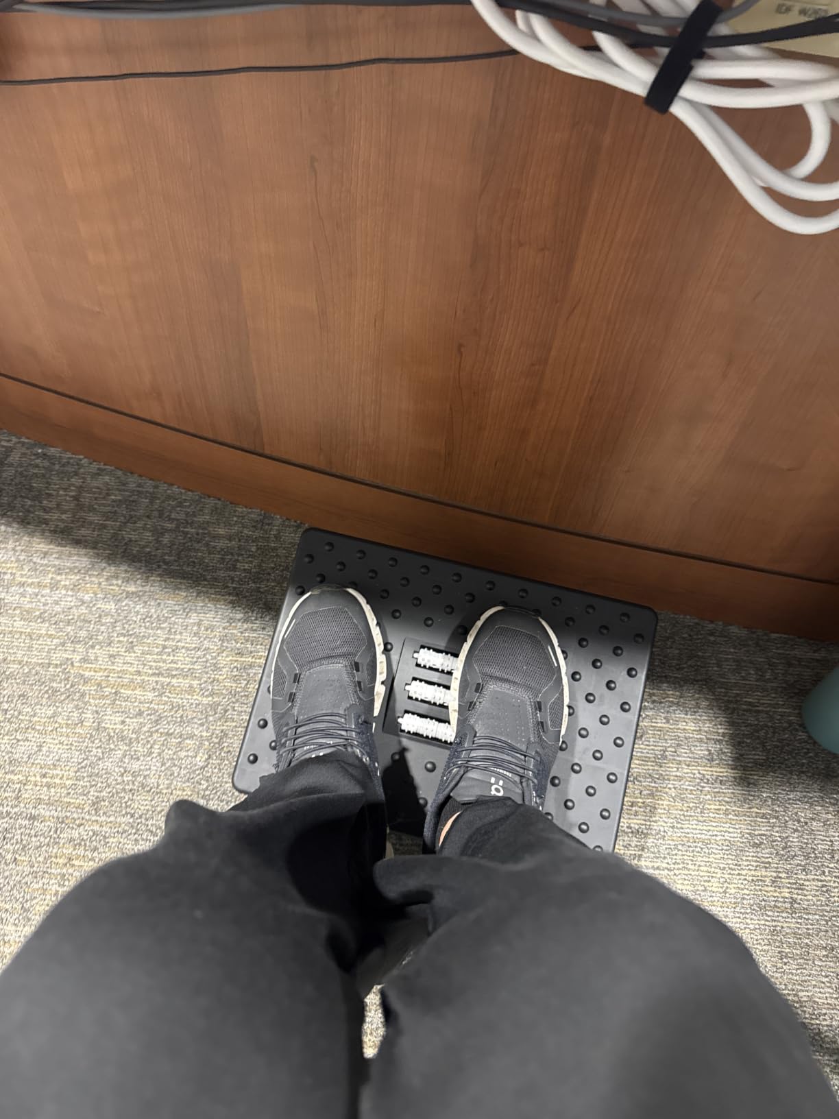 CasaZenith Foot Rest Under Desk at Work, Foot Stools for Under Office Desk | Ergonomic Rocking Footrest with Roller Massager - Leg Rest for Chair, Computer Gaming - Black 13